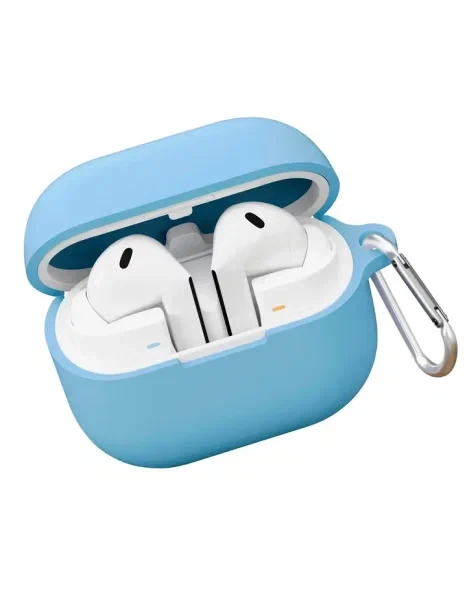 Чехол защитный VLP Charm Case для Samsung Galaxy Buds3/3Pro, голубой