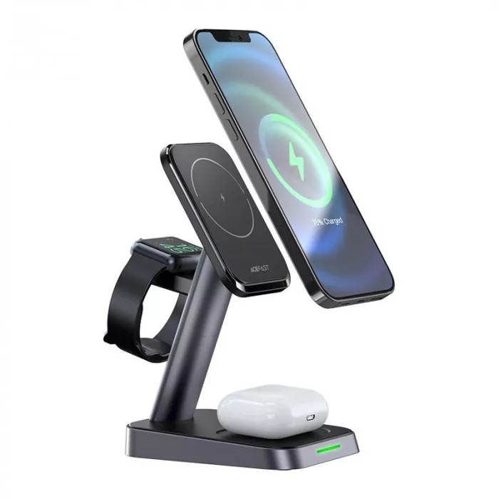 Беспроводное зарядное устройство ACEFAST E3 3 in 1 22.5W Черный