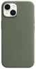 Чехол Silicone Case with Magsafe для iPhone 14 Темно-зеленый (Olive)