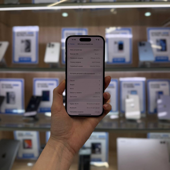 Уценка Смартфон Apple iPhone 14 Pro 256GB Фиолетовый (Deep Purple) nano SIM + eSIM | Фото 2 из 6