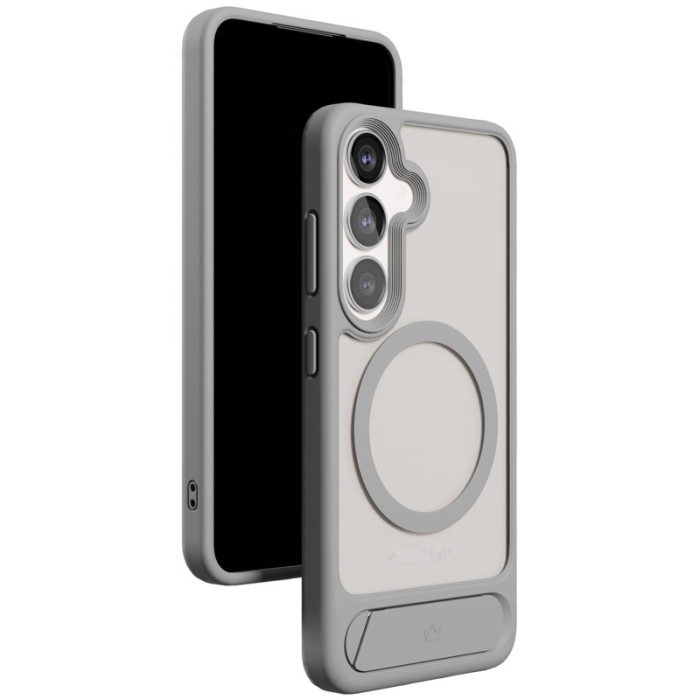 Чехол защитный VLP Reels Case с MagSafe для Samsung S25, серый | Фото 1 из 1