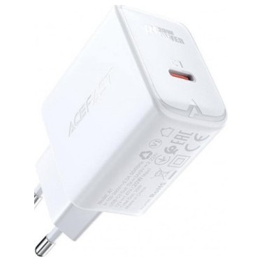 Зарядное устройство ACEFAST A1 20W USB-C Белый | Фото 2 из 2
