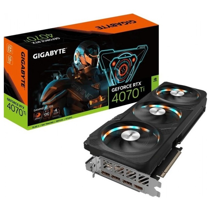 Видеокарта GIGABYTE GeForce RTX 4070 Ti GAMING 12GB (GV-N407TGAMING-12GD), Retail