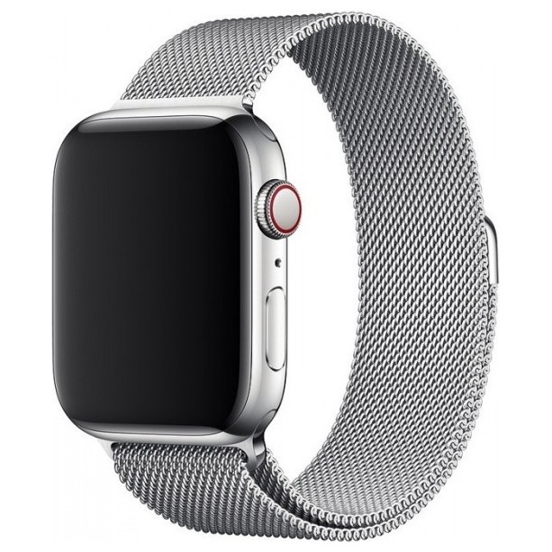 Ремешок Gurdini Milanese Loop для Apple Watch 42/44mm Серебро (Silver) | Фото 2 из 2