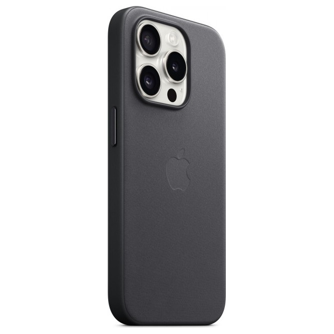 Чехол FineWoven Case MagSafe для iPhone 15 Pro Black