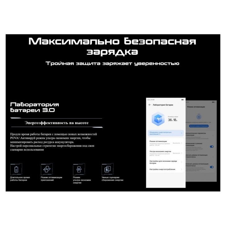 Смартфон Tecno POVA 5 Pro 5G 8/256GB Черный EAC