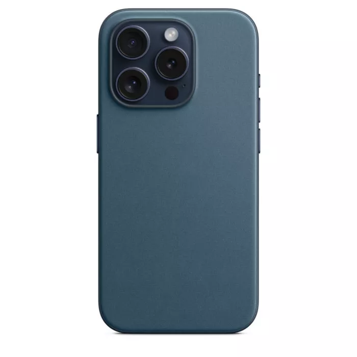 Чехол FineWoven Case MagSafe для iPhone 15 Pro Pacific Blue