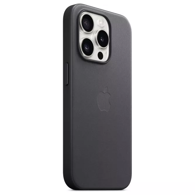 Чехол FineWoven Case MagSafe для iPhone 15 Pro Black
