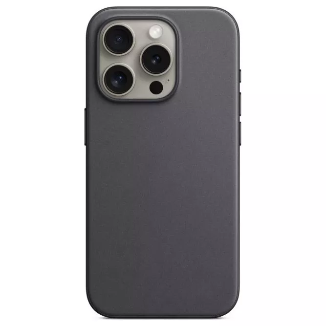 Чехол FineWoven Case MagSafe для iPhone 15 Pro Black