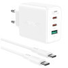 Зарядное устройство ACEFAST A13 65W USB-C+USB-С+USB Белый