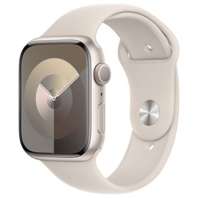 Умные часы Apple Watch Series 9 45mm GPS Aluminum Case with Sport Band Starlight | Фото 3 из 3