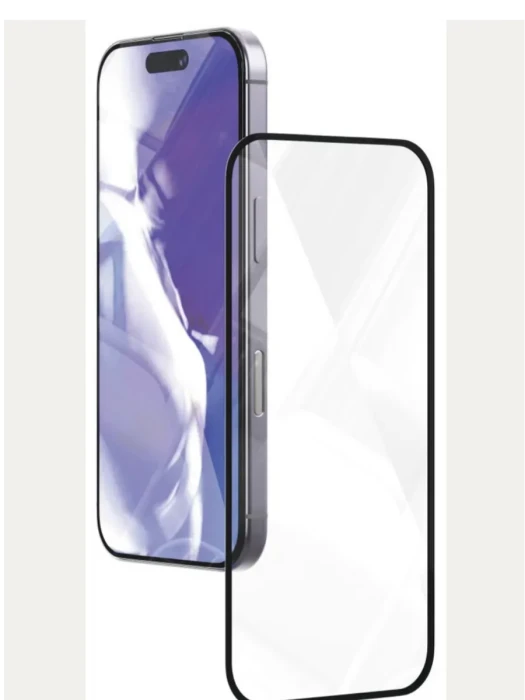 Стекло защитное 3D VLP A-Glass Easy Box для iPhone 16 Pro с черной рамкой