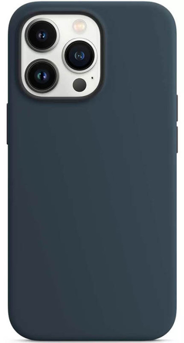 Чехол Silicone Case MagSafe для iPhone 13 Pro Max Тёмно-голубой | Фото 3 из 3