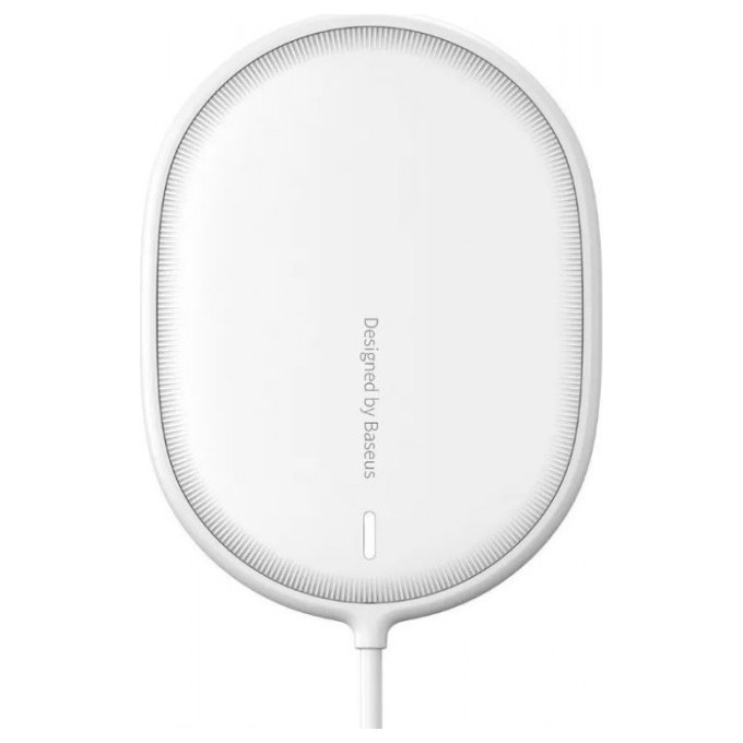 Беспроводная зарядная станция Baseus Light Magnetic Wireless Charger Белый | Фото 1 из 2