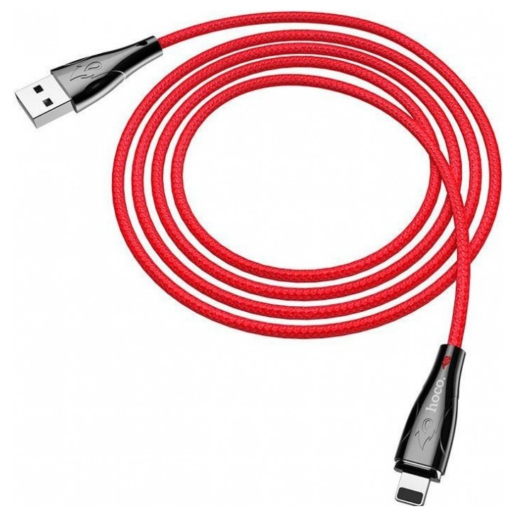 Магнитный кабель USB Lightning 1.2м Hoco U75 Blaze Красный | Фото 1 из 2