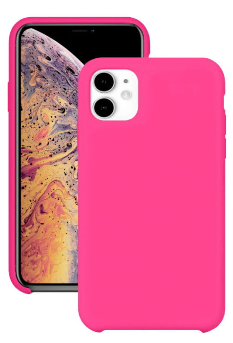 Чехол силиконовый для iPhone 11 Неоновый Розовый | Фото 2 из 2
