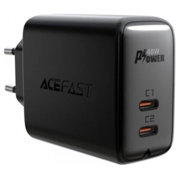 Зарядное устройство ACEFAST A13 65W USB-C+USB-С+USB Черный