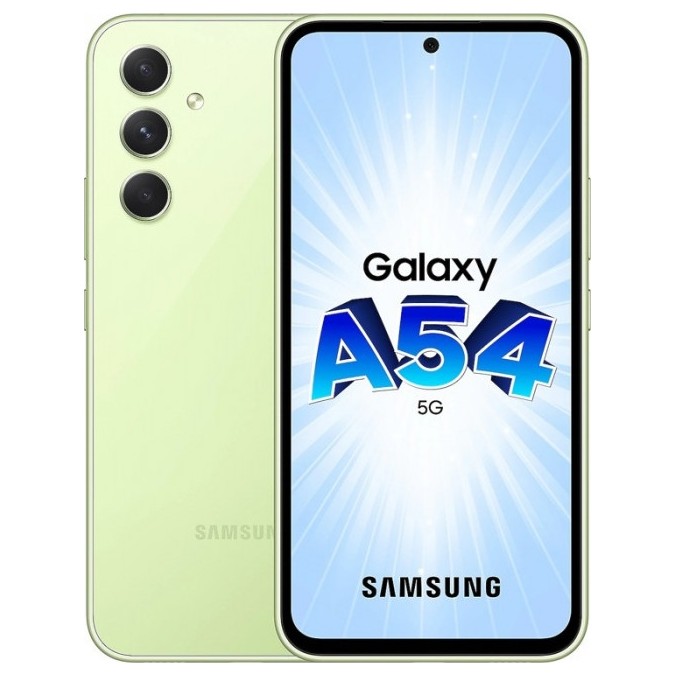 Смартфон Samsung Galaxy A54 5G 8/128GB Желтый (Awesome Lime) | Фото 1 из 10