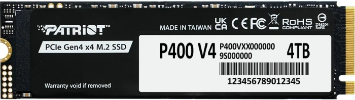 Накопитель SSD 4Tb Patriot P400 V4 (P400VP4TBM28H)