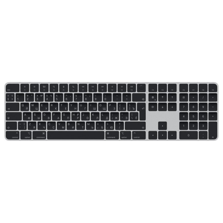 Клавиатура Apple Magic Keyboard with Touch ID and Numeric Keypad Черный (MMMR3)