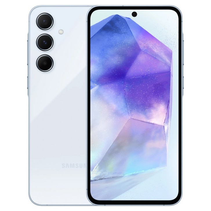 Смартфон Samsung Galaxy A55 8/256Gb Голубой (Awesome Iceblue) | Фото 1 из 6