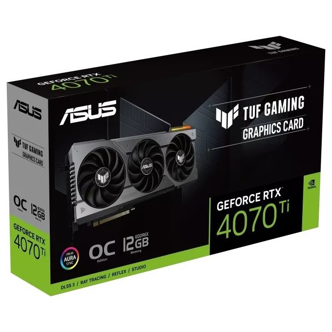 Видеокарта ASUS TUF Gaming GeForce RTX 4070 Ti 12GB OC (TUF-RTX4070TI-O12G-GAMING), Retail