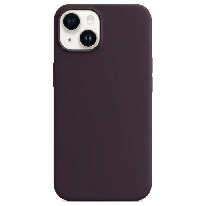 Чехол Silicone Case with Magsafe для iPhone 14 Plus Бордовый (Elderberry) | Фото 2 из 2