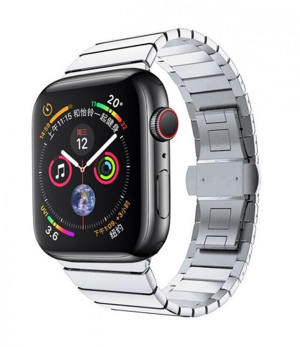 Ремешок Gurdini Stainless Steel Link Bracelet для Apple Watch 38/40/41mm Серебро (Silver)