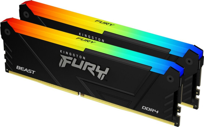 Оперативная память 16Gb DDR4 3200MHz Kingston Fury Beast RGB (KF432C16BB2AK2/16) (2x8Gb KIT)