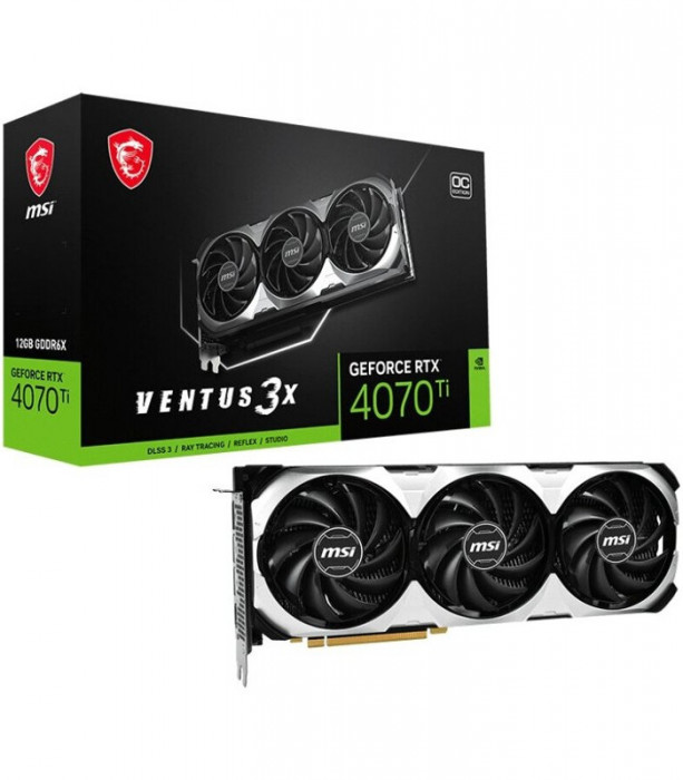 Видеокарта MSI GeForce RTX 4070 Ti VENTUS 3X 12GB OC, Retail