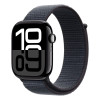 Умные часы Apple Watch Series 10 46mm Jet Black Aluminum Case with Sport Loop Ink