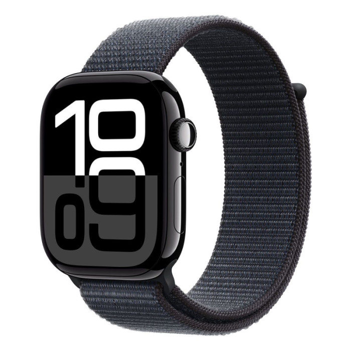 Умные часы Apple Watch Series 10 46mm Jet Black Aluminum Case with Sport Loop Ink | Фото 1 из 1