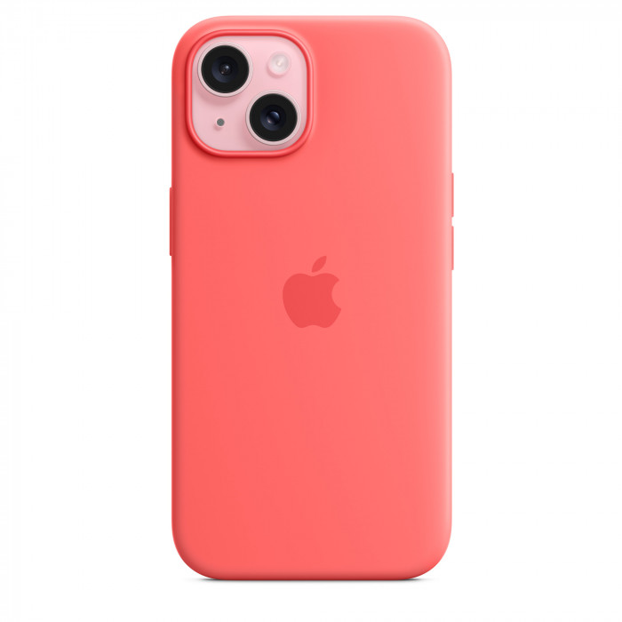 Чехол Silicone Case MagSafe для iPhone 15 Guava