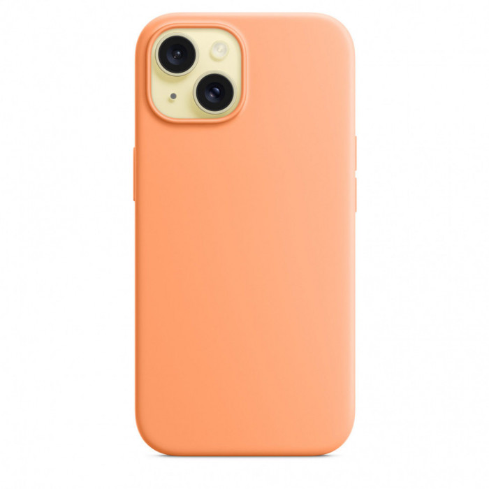 Чехол Silicone Case MagSafe для iPhone 15 Orange Sorbet | Фото 1 из 5