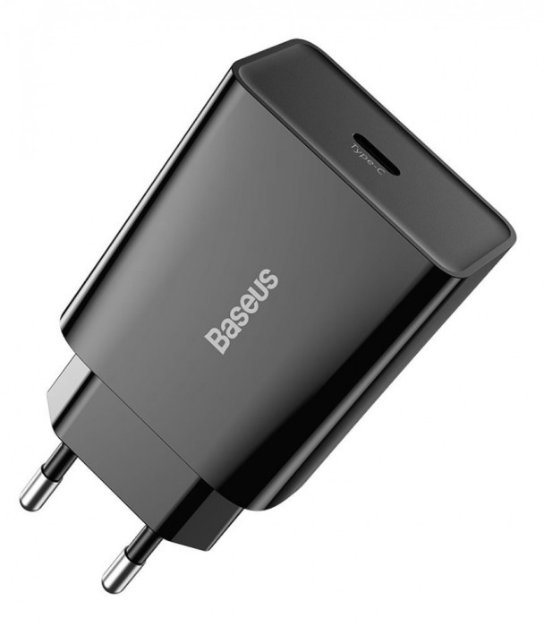 Зарядное устройство Baseus Speed Mini Charger USB-C 20W Черный (CCFS-SN01) | Фото 2 из 2