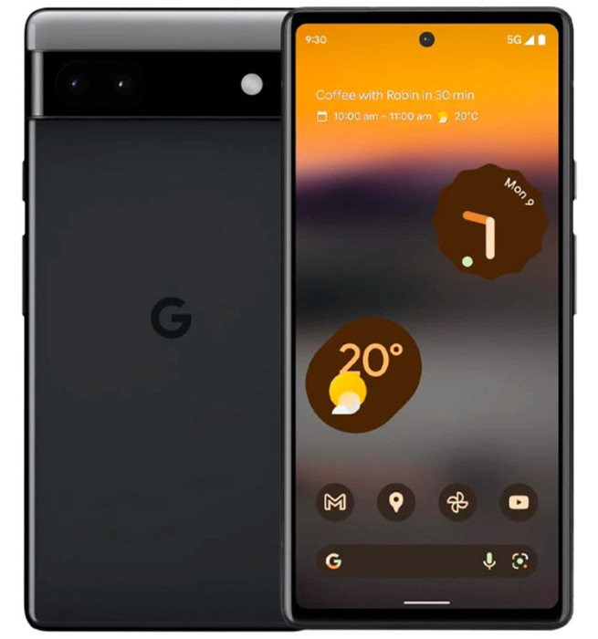 Смартфон Google Pixel 6A 6/128GB Черный (Stormy Black)