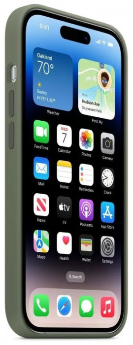 Чехол Silicone Case with Magsafe для iPhone 14 Pro Max Olive | Фото 3 из 4