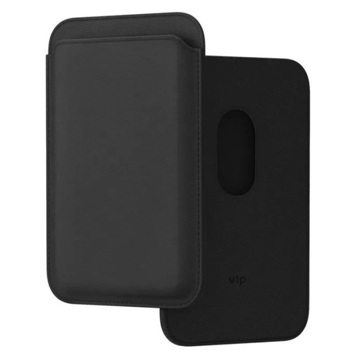 Картхолдер VLP из экокожи с MagSafe, черный