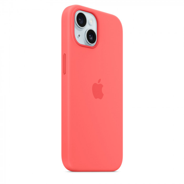 Чехол Silicone Case MagSafe для iPhone 15 Plus Guava