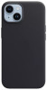 Чехол Leather Case MagSafe для iPhone 14 Midnight