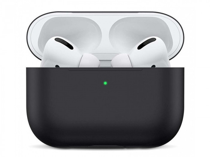 Чехол Gurdini Liquid Silicone Protective Case для AirPods Pro 2 Черный | Фото 1 из 2