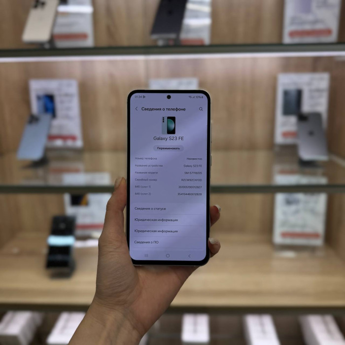 Уценка Смартфон Samsung Galaxy S23 FE 8/128GB Мятный (Mint) | Фото 2 из 3
