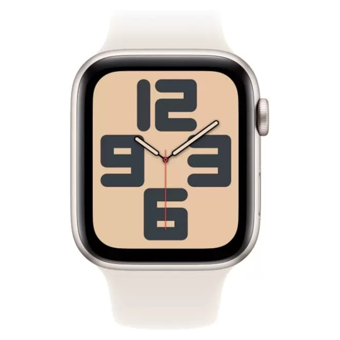 Умные часы Apple Watch SE 2024 44mm Aluminum Case with Sport Band Сияющая звезда | Фото 2 из 3