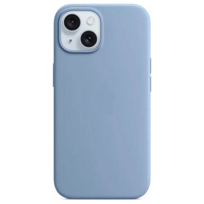 Чехол Silicone Case MagSafe для iPhone 15 Plus Winter Blue