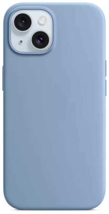 Чехол Silicone Case MagSafe для iPhone 15 Plus Winter Blue