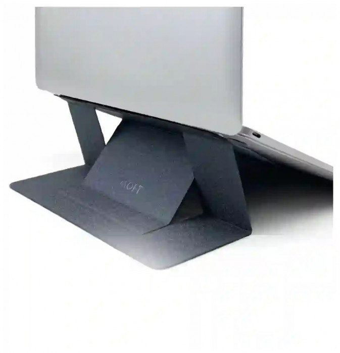 Охлаждающая клейкая подставка для ноутбука MOFT Laptop Stand Черная (Black) | Фото 1 из 2