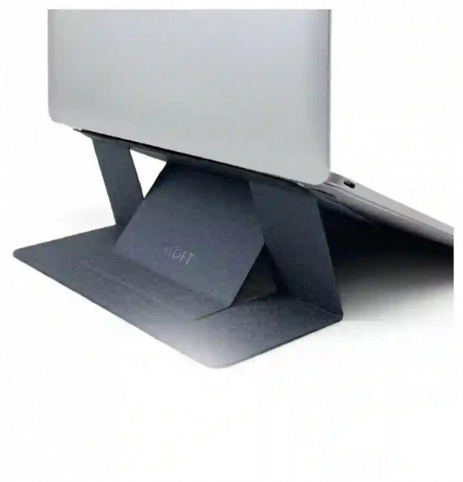 Охлаждающая клейкая подставка для ноутбука MOFT Laptop Stand Черная (Black) | Фото 2 из 2