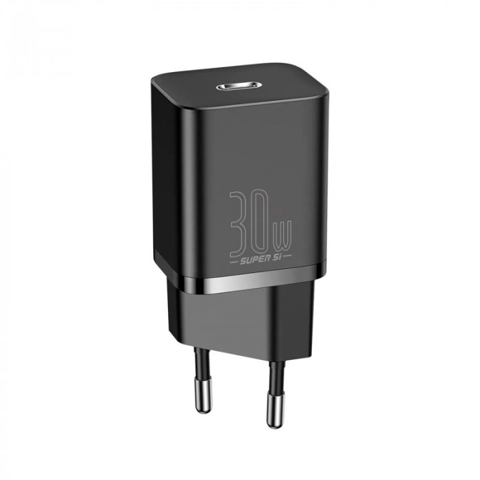 Зарядное устройство Baseus Super Si Quick Charger 1C 30W EU Черный (CCSUP-J01)