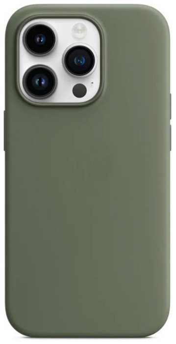 Чехол Silicone Case для iPhone 14 Pro Темно Зеленый (Olive) | Фото 4 из 4