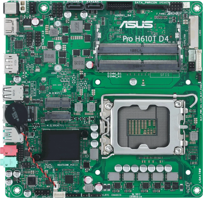 Материнская плата ASUS PRO H610T D4-CSM